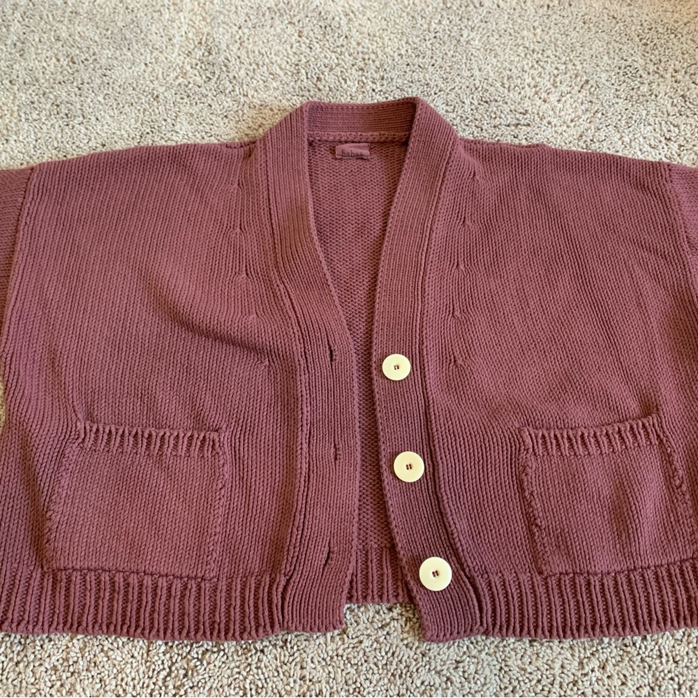 Babaa cardigan no. 22 black cherry nwot